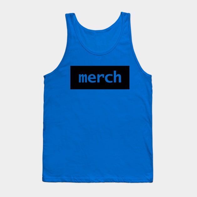 Minimal Merch Typography Tank Top by ellenhenryart